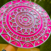 PINK GLOW MANDALA 15 INCH