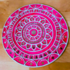 PINK GLOW MANDALA 15 INCH
